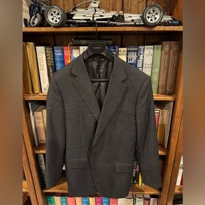 Current Canali Slim Fit Grey Check Suit Coat Fully Lined 42 Regular
